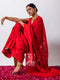 Rosemati Red Jamdani Cotton Saree